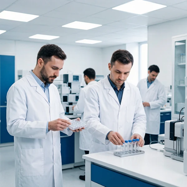 Modern pharmaceutical research laboratory