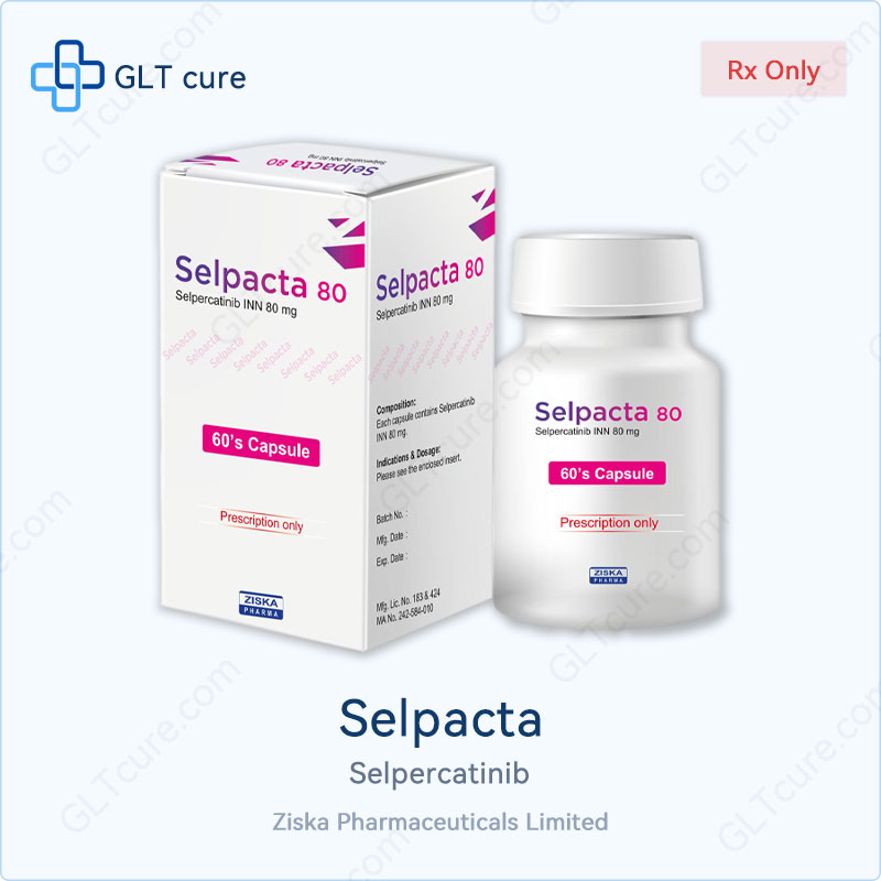 Selpacta (Selpercatinib) 80mg tablets by Ziska Pharmaceuticals for RET-driven cancer