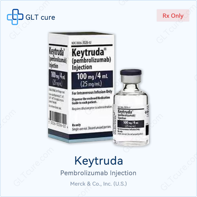 Keytruda pembrolizumab 100mg/4mL injection vial - Merck Sharp & Dohme