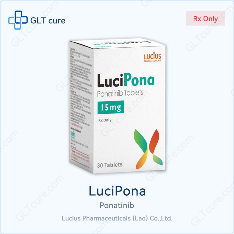 LuciPona ponatinib 15mg tablets - Lucius Pharmaceuticals Laos generic BCR-ABL inhibitor