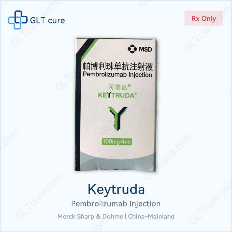 Keytruda pembrolizumab 100mg/4mL injection vial - Merck Sharp & Dohme China
