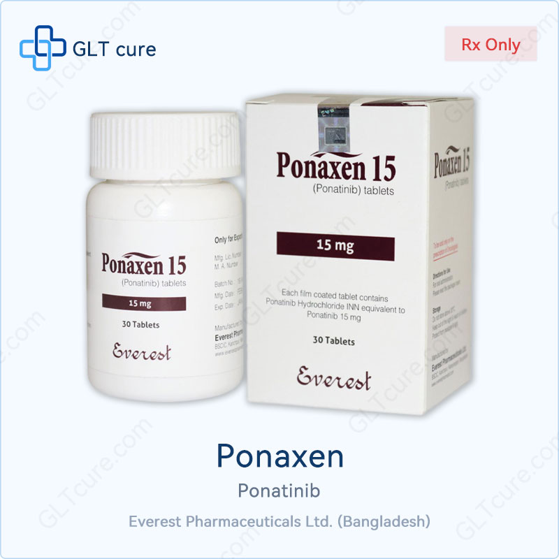 Ponaxen ponatinib 15mg tablets - Everest Pharmaceuticals Bangladesh generic BCR-ABL inhibitor