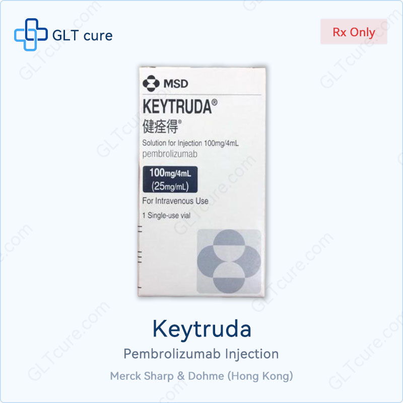Keytruda pembrolizumab 100mg/4mL injection vial - Merck Sharp & Dohme Hong Kong