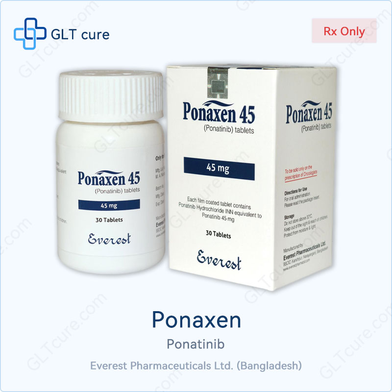 Ponaxen ponatinib 45mg tablets - Everest Pharmaceuticals Bangladesh generic BCR-ABL inhibitor