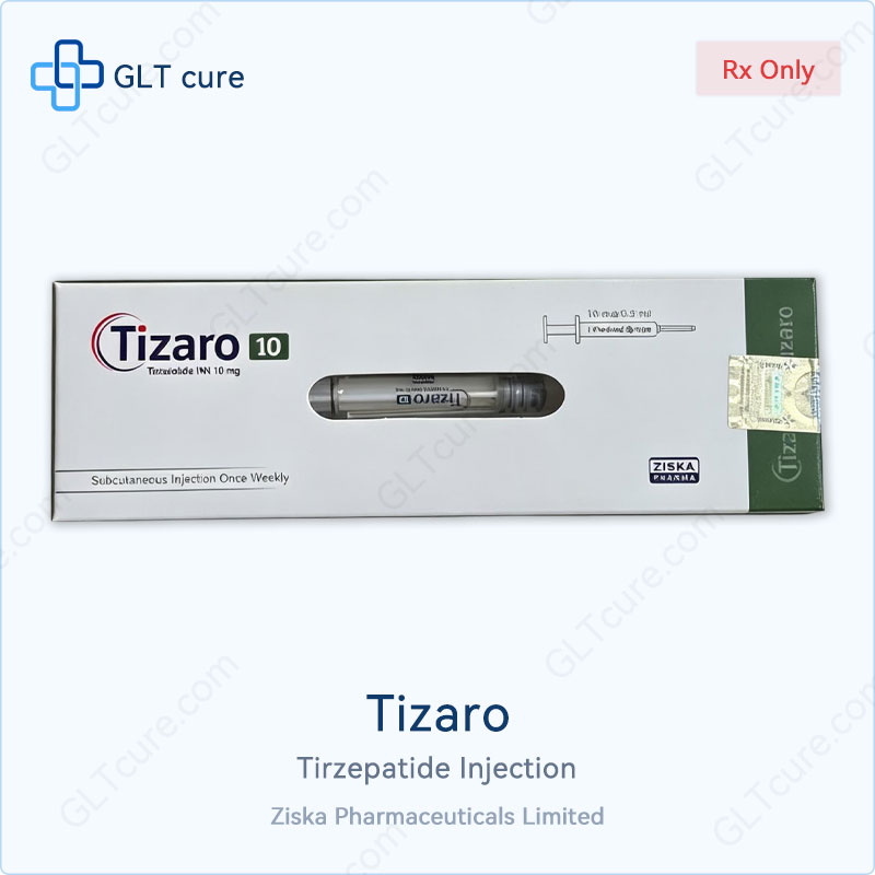 Tizaro 10mg tirzepatide prefilled syringe box, Ziska Pharmaceuticals Bangladesh
