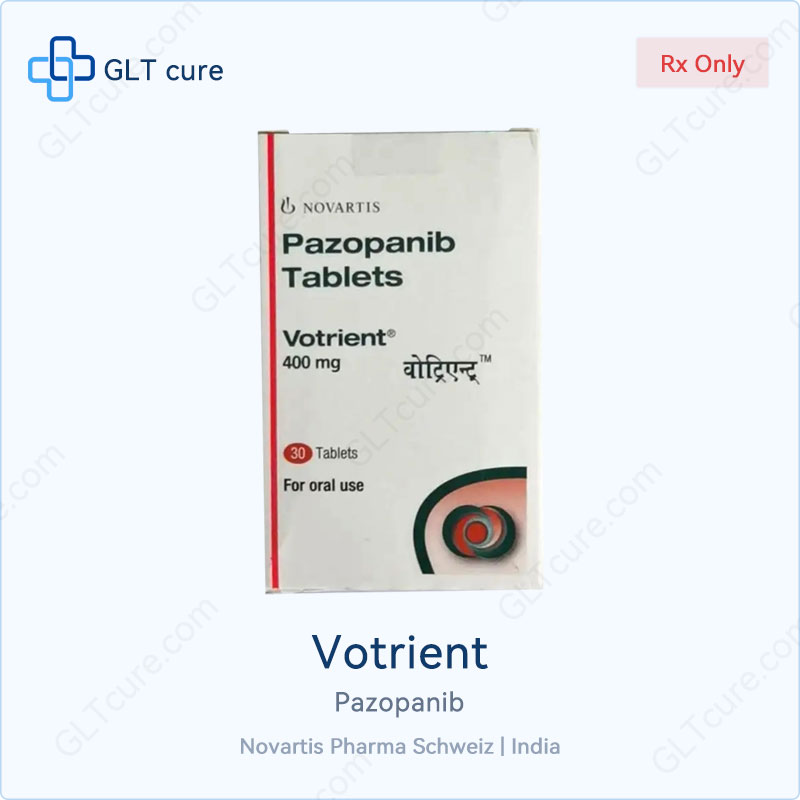 Votrient (Pazopanib) 400mg 30 tablets by Novartis India