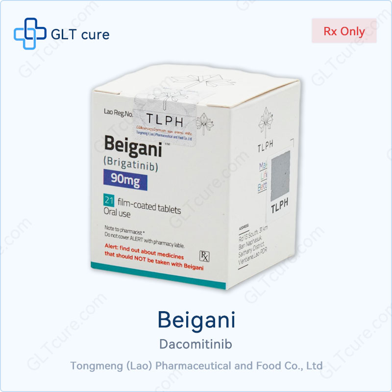 Beigani (brigatinib) 90mg tablets, TLPH Laos pack