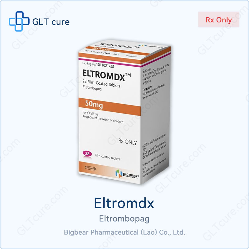 Eltromdx eltrombopag 50mg 28 tablets, BigBear generic