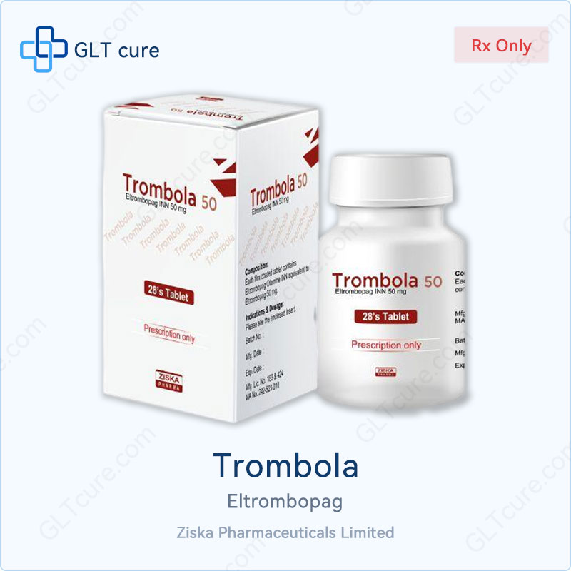 Trombola eltrombopag 50mg 28 tablets, Ziska generic